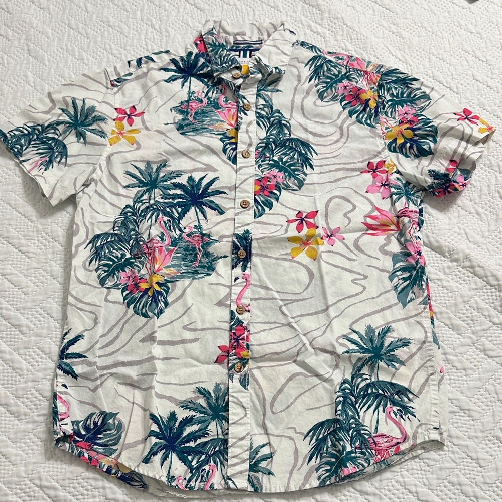 Denim & Flower Vibrant Floral Men's Shirt
